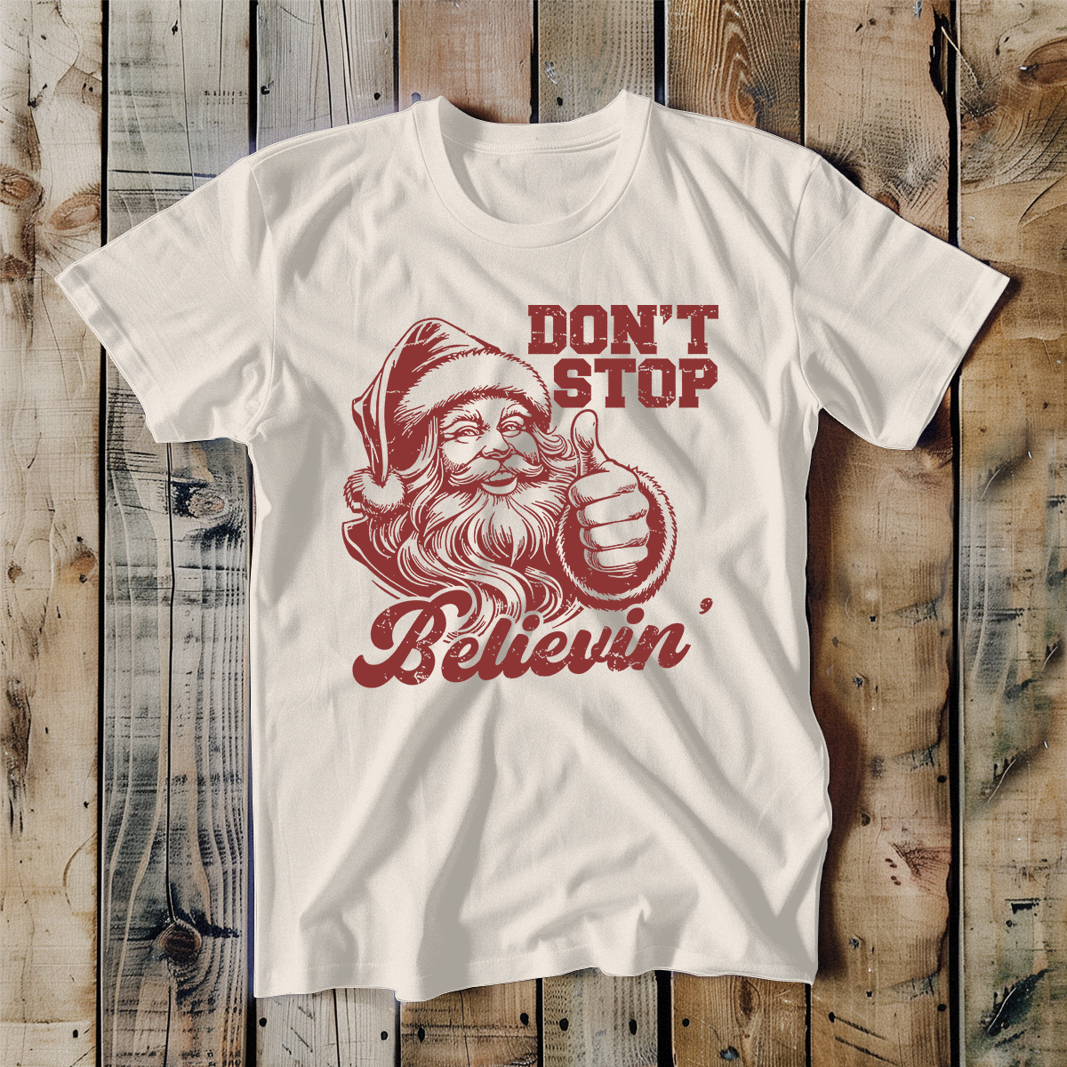 Don't Stop Believin' - Santa Tee