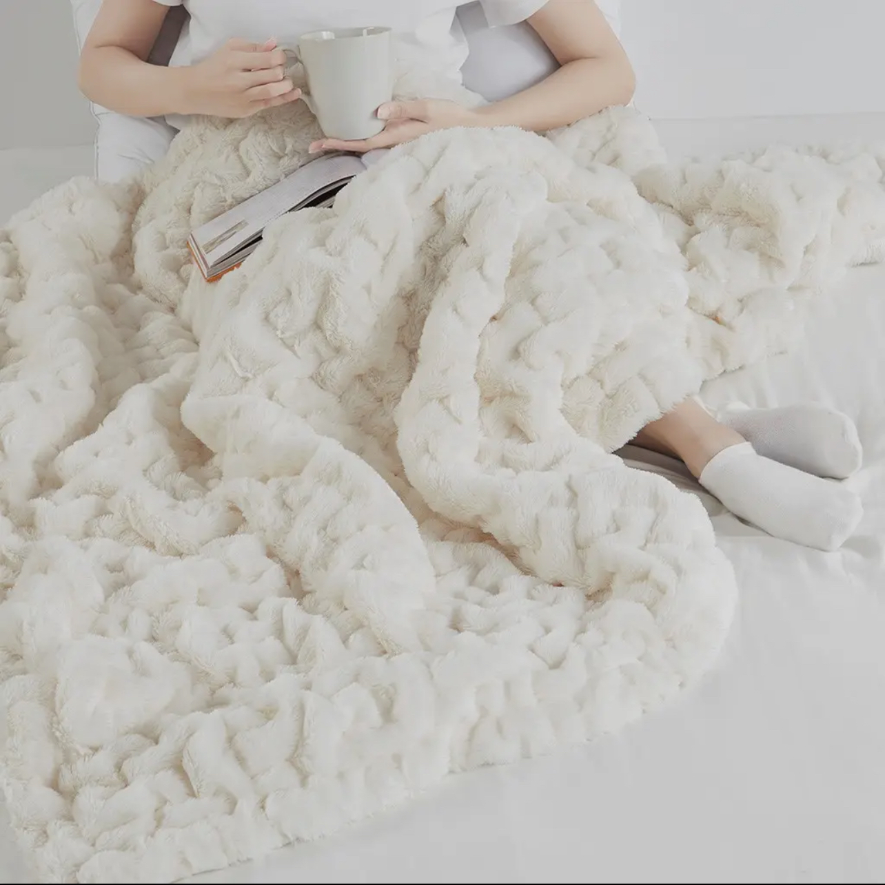 Ruched Throw Blanket