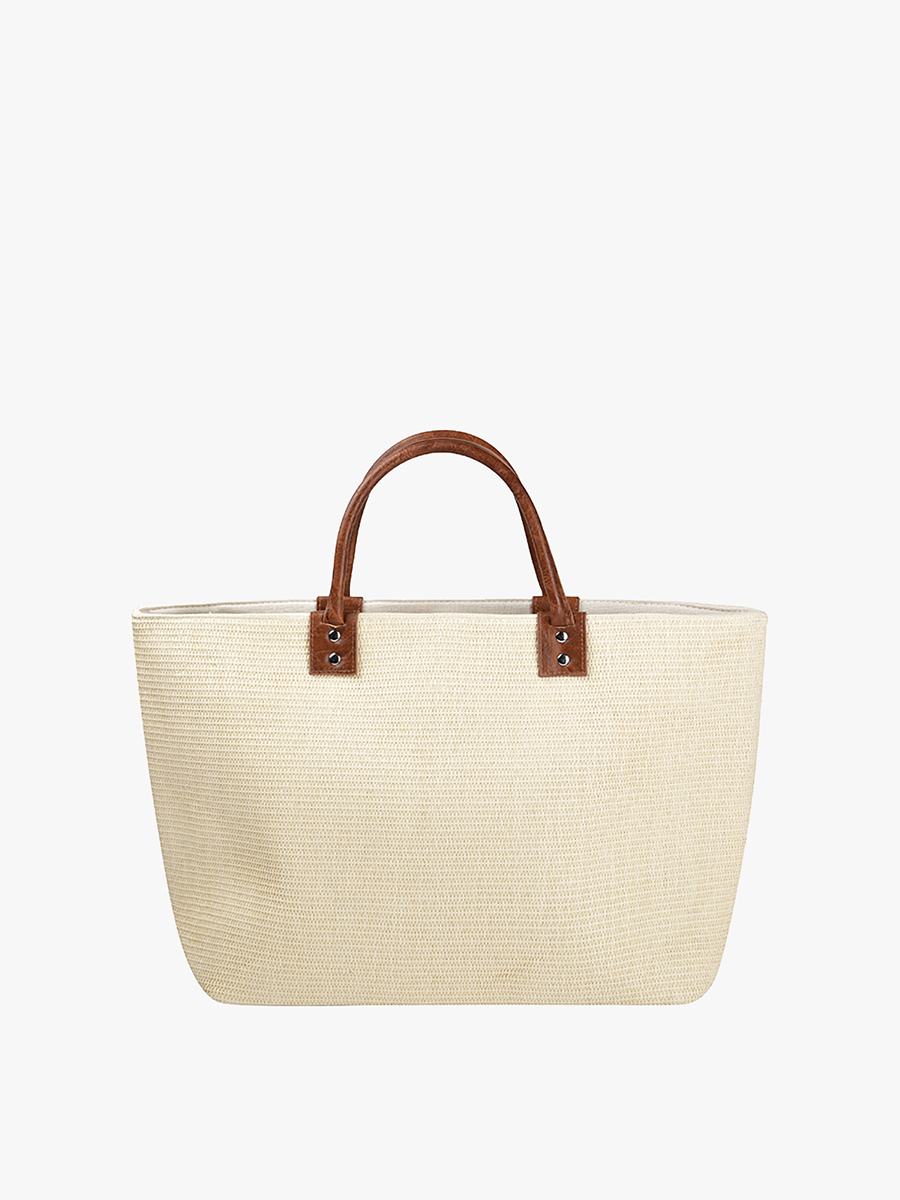 Large Straw Tote w/ Dual Handles