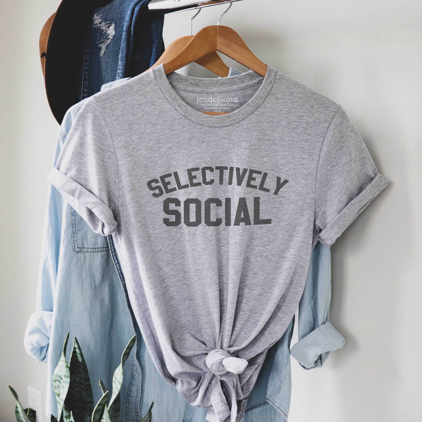 'Selectively Social' t-shirt