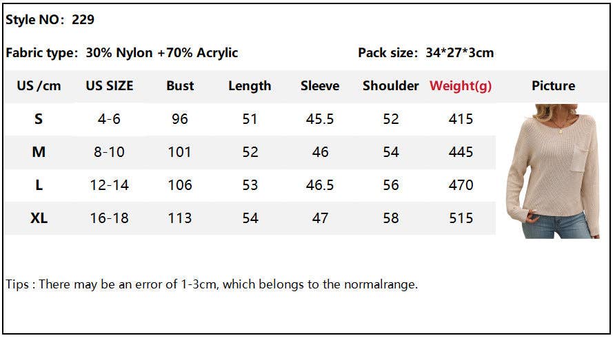 Black Long Sleeve Sweater