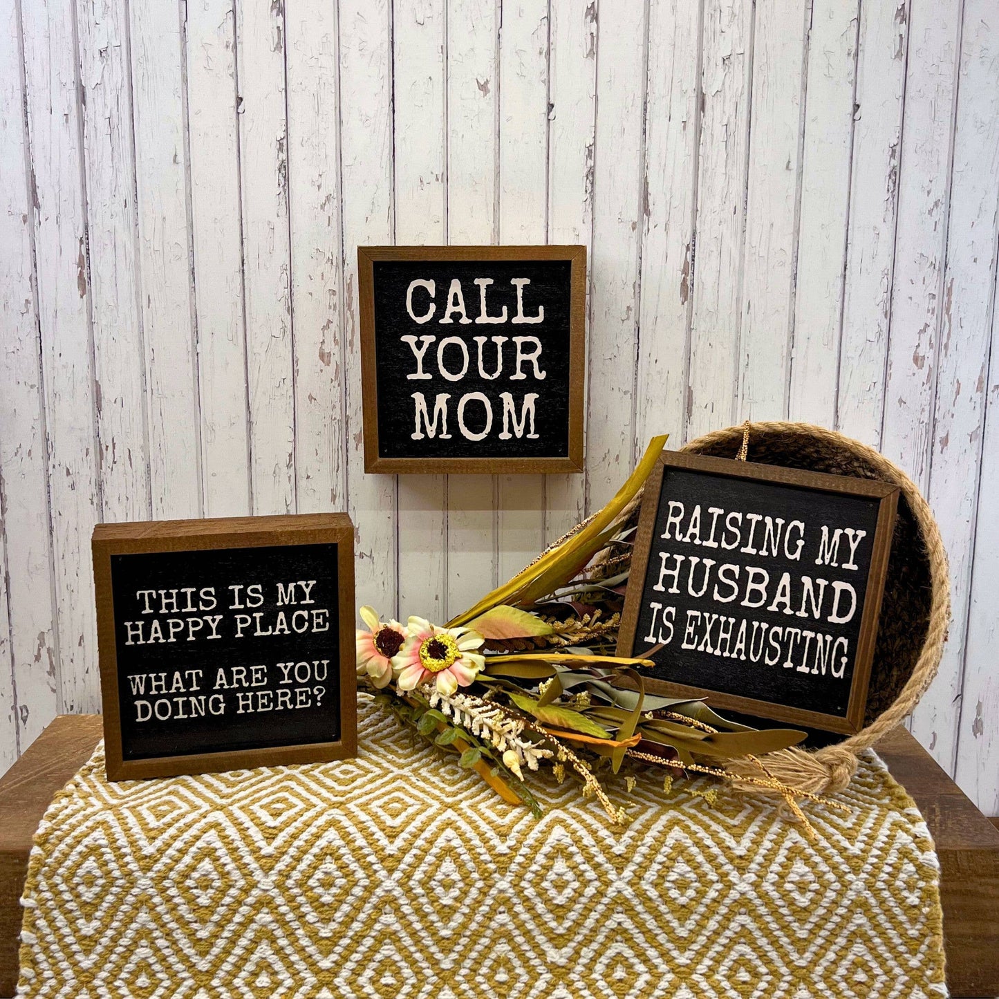 'Raising My Husband' Rustic Farmhouse Decor Sign