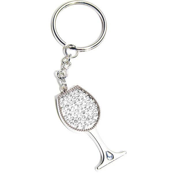 Wine Glass Keychain