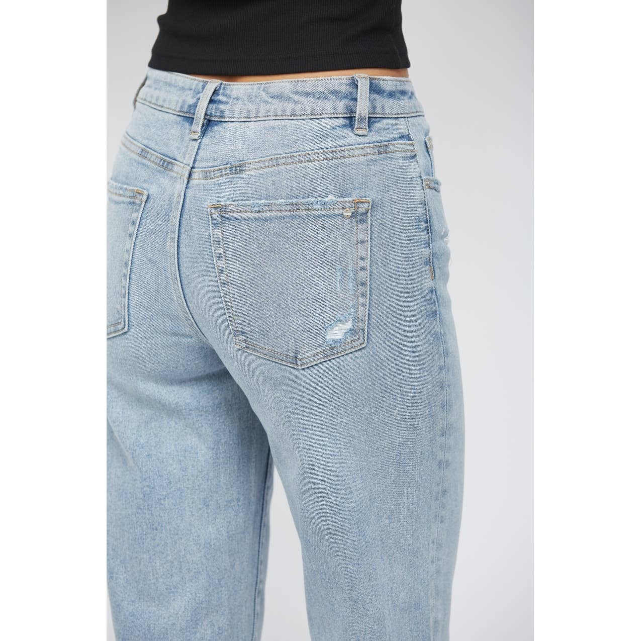 High Rise Ankle Jeans