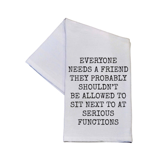 'Everyone Needs A Friend' Tea Towels