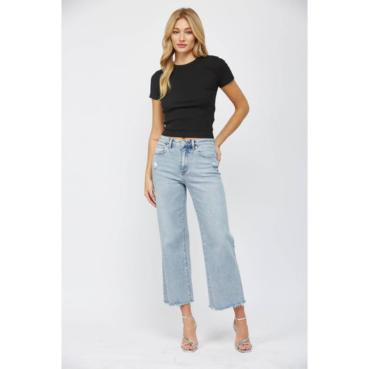 High Rise Ankle Jeans