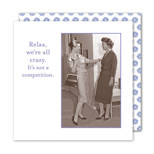 We're All Crazy - Beverage Napkin