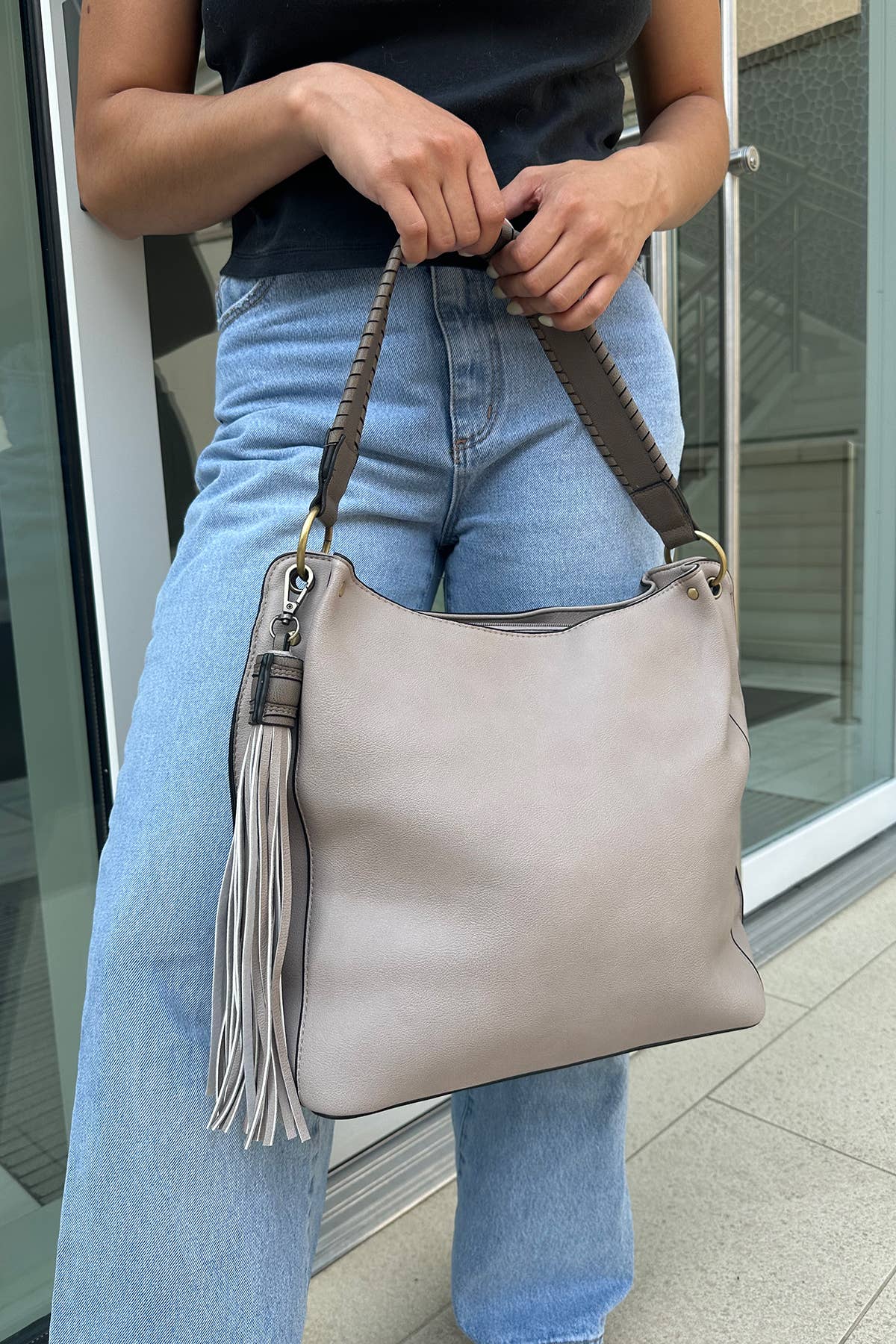 Tassel Hobo Bag