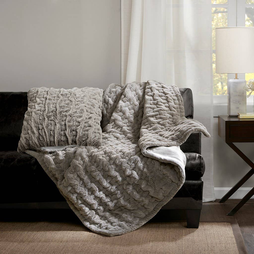 Ruched Throw Blanket
