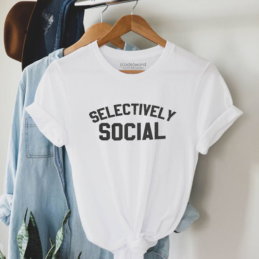 'Selectively Social' t-shirt