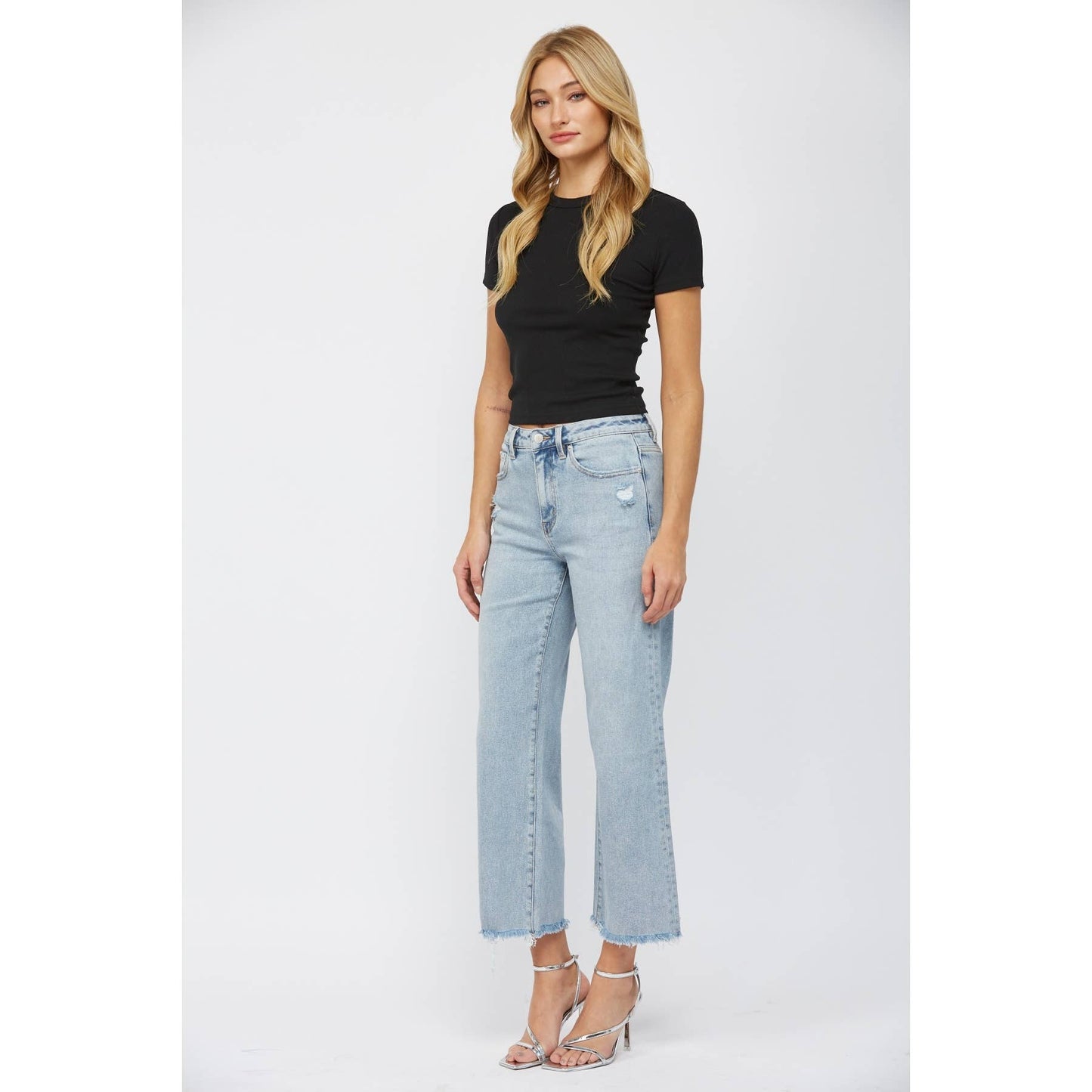 High Rise Ankle Jeans