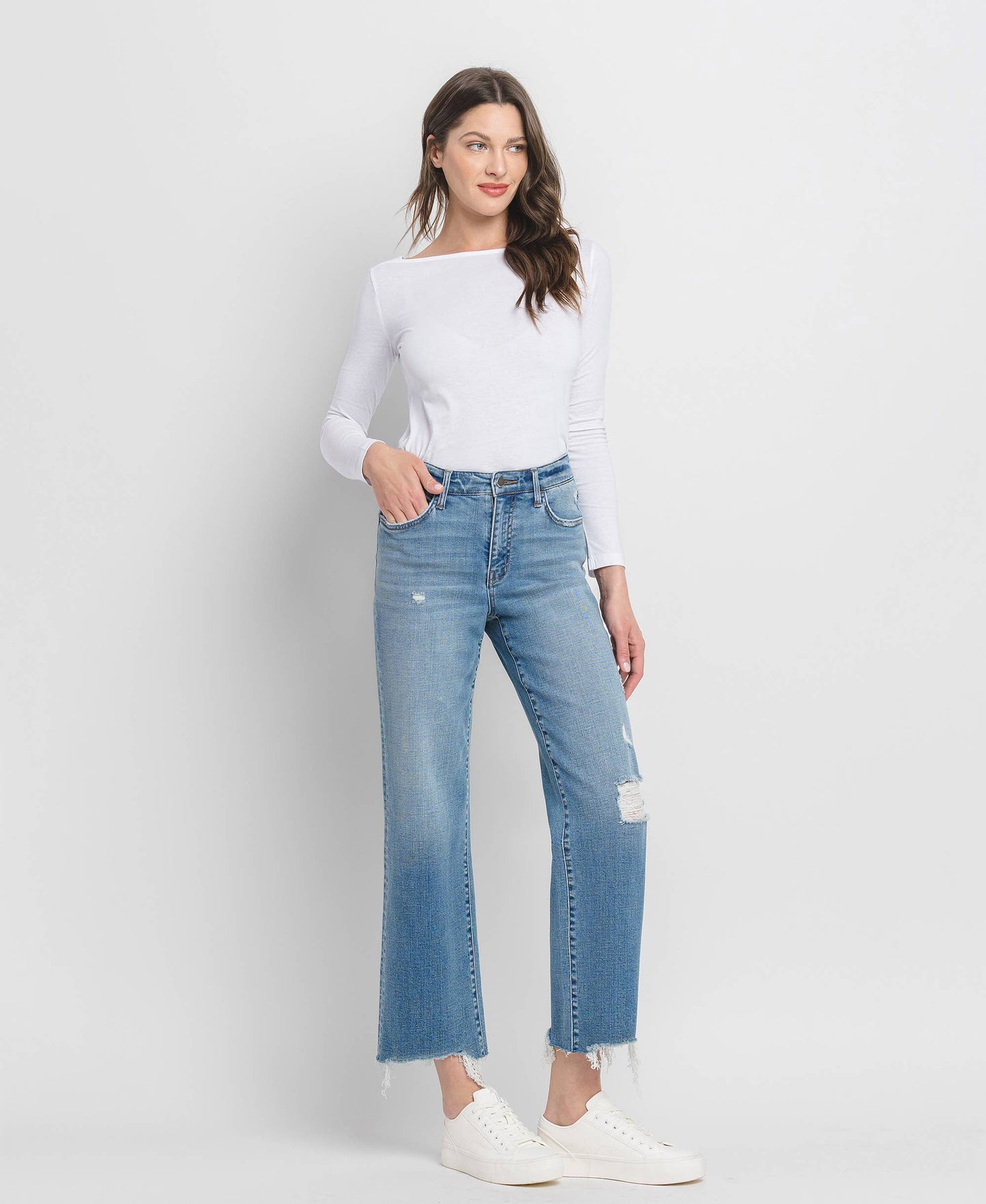 Flying Monkey High Rise distressed Jeans