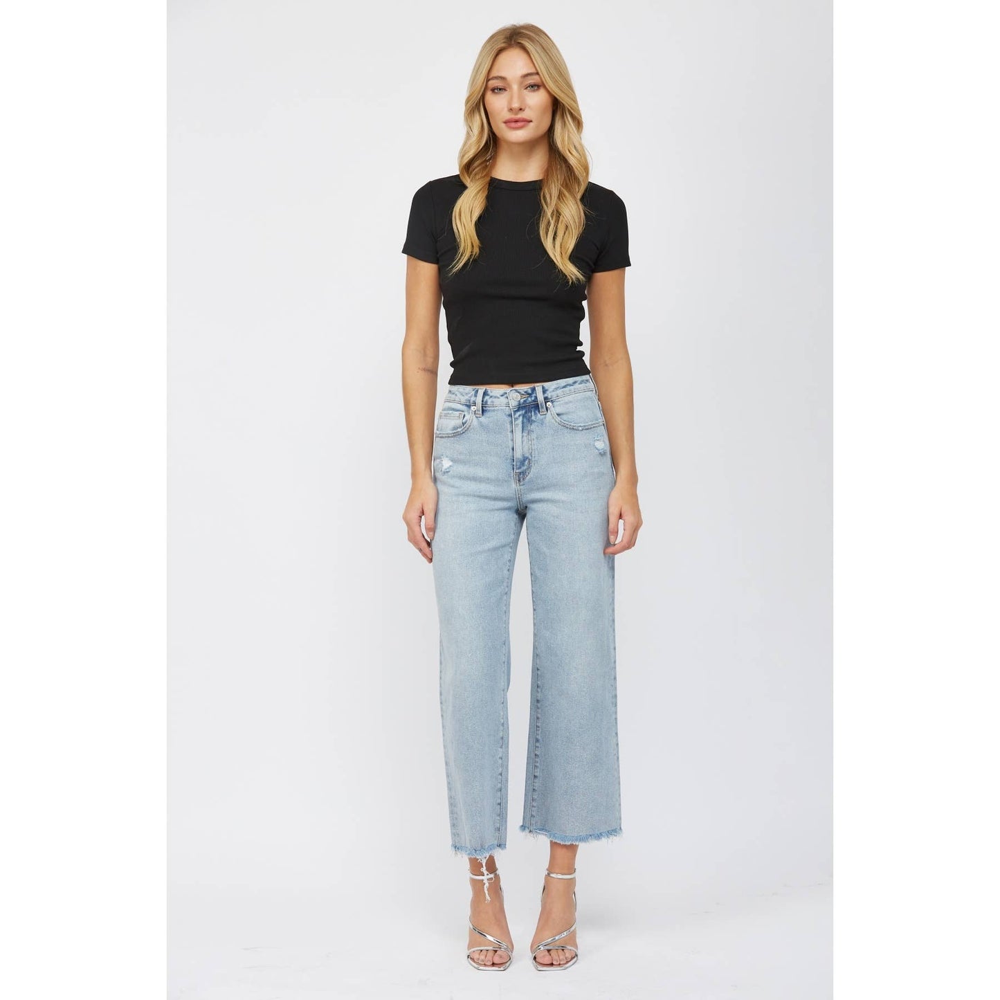 High Rise Ankle Jeans
