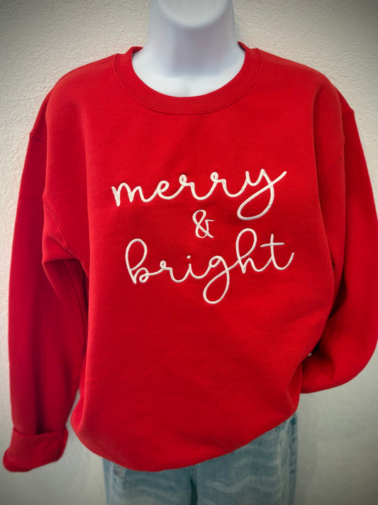 Embroidered Christmas Sweatshirt
