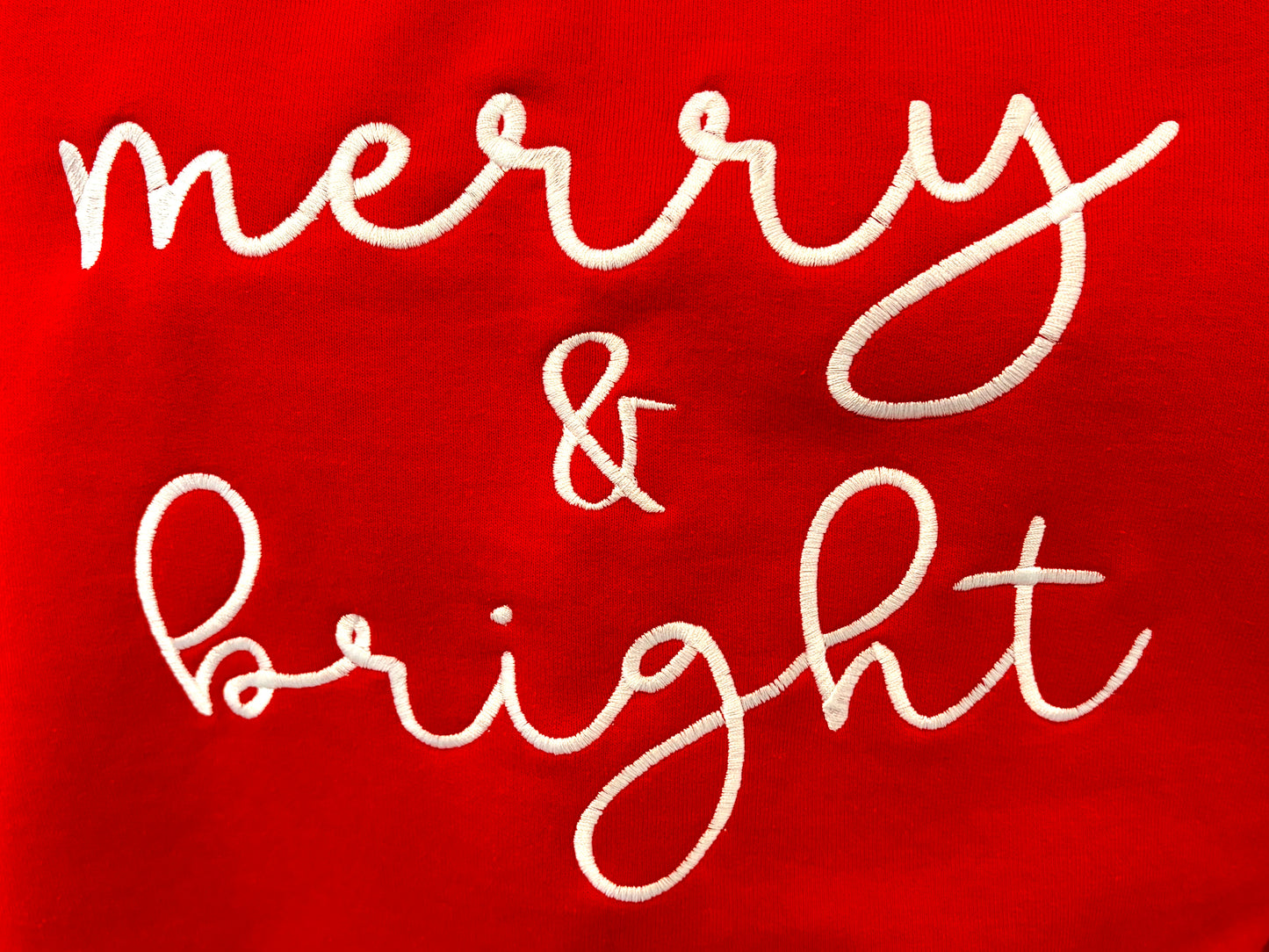 Embroidered Christmas Sweatshirt