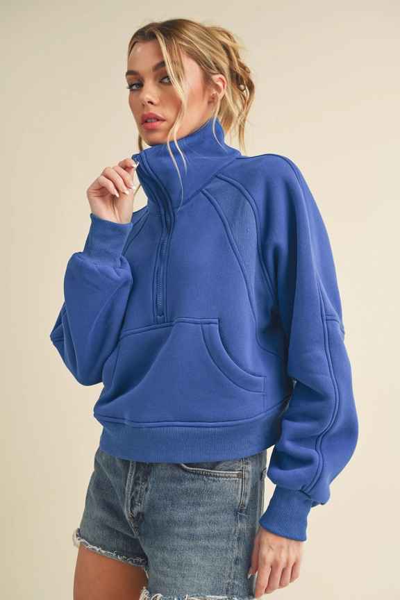 Half-Zip Pullover Sweatshirt