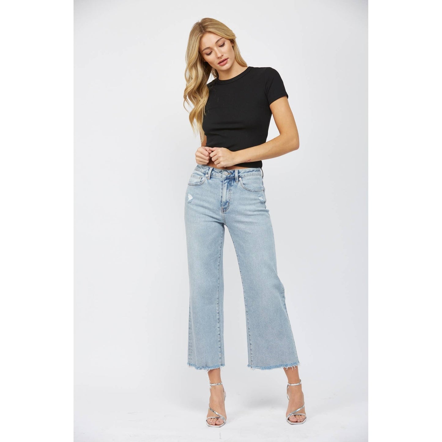 High Rise Ankle Jeans