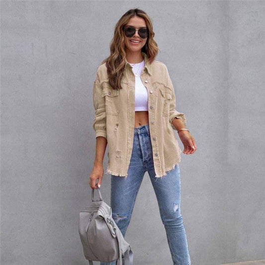 Distressed Denim Jacket
