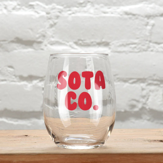 SOTA - Bubble Letter Wine Glass